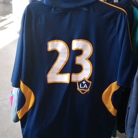Adidas MLS Official LA Galaxy No. 23 Jersey Size L EUC - Picture 6 of 11